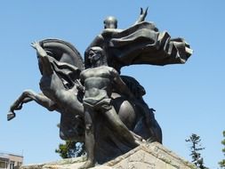 sculpture in the center of antalya