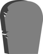 gray gravestone as a graphic image