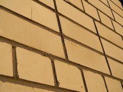 new grey brick wall close up