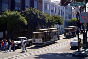 street cableway in san francisco