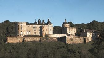 Medieval castle in burgundy France