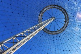 gigantic tower on the blue sky