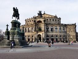 Semper opera house in Dresden, Germany