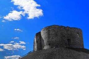 Historical hill castle in England