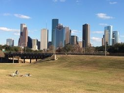 Buffalo bayou park in Houston