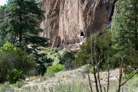 cliff dwelling in New Mexico