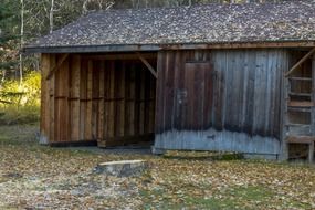 wooden barn on a farm