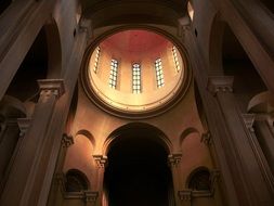 interior of an orthodox church in Tbilisi, Georgia