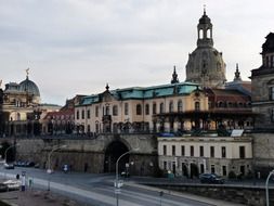 view to the brÃ¼hl terrace, germany, dresden