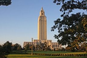 Landscape of High landmark in Baton Rouge