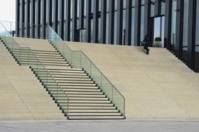 staircase of a modern building in Dusseldorf