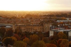 autumn panorama of york