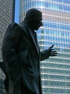 Statue of Irv Kupcinet, usa, illinois, chicago