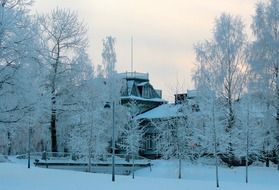 winter landscape in finland