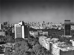 black and white photo of Istanbul city view