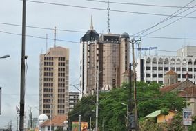 Landscape of the downtown of Kenya