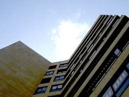 facade of a modern building close up