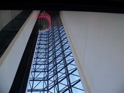 backlit hotel elevator