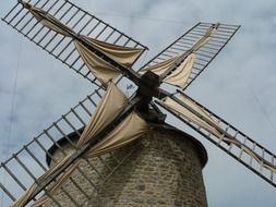 windmill in france close up