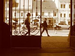 People are walking in the streets of Romania