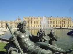 statues near the fountain in versailles