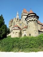 the medieval castle in Austria