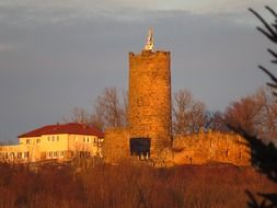 ruin of medieval castle, germany, staufeneck