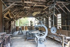 Wooden work shop abandoned, koreshan state park