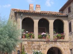 Mediterranean home with arches, Italy