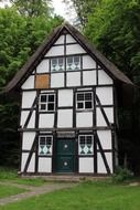 Fachwerkhaus among green trees