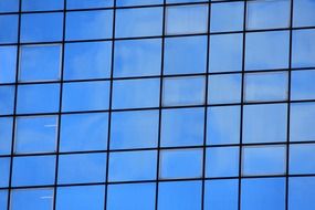abstract architecture blue background