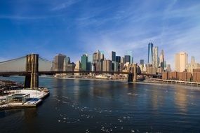 suspension bridge in New York America