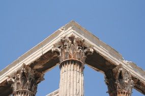 columns of a historic building in Athens