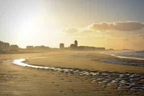 seashore panorama city view