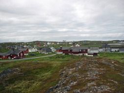 Landscape of village in Norway