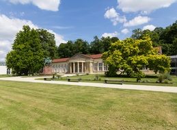 Landscape of kurpark in bad cannstatt