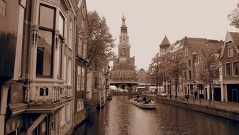 tower monument sepia