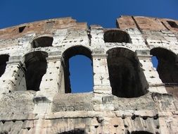 Historical colosseum in Rome italy