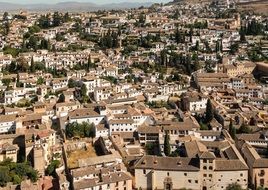 Aerial view of albayzin