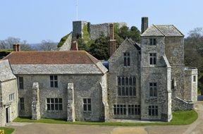 historic carisbrook castle on Wight isle