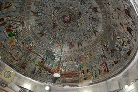 colorful design of domed vault
