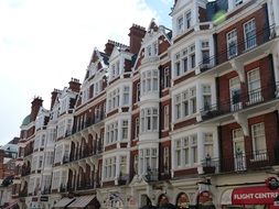 house facades in London, United Kingdom