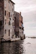 seaside houses in summer