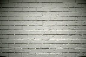 White brick wall structure