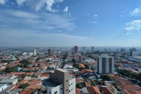 panoramic view of bauru city in brazil