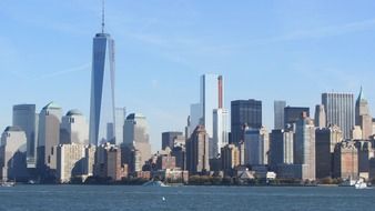view on the buildings in Manhattan, New York