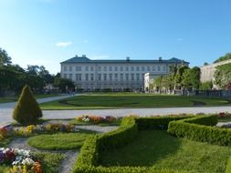 green garden near Mirabell Palace