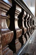 marble railing close up