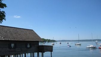 view of the picturesque lake in bavaria