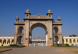 mysore palace gate architecture